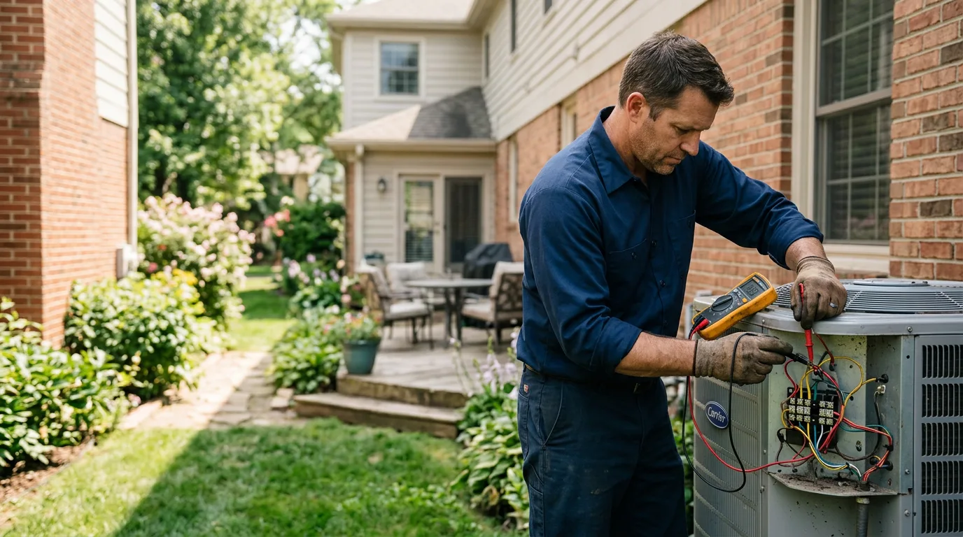 HVAC technician working near Wilmington, NC